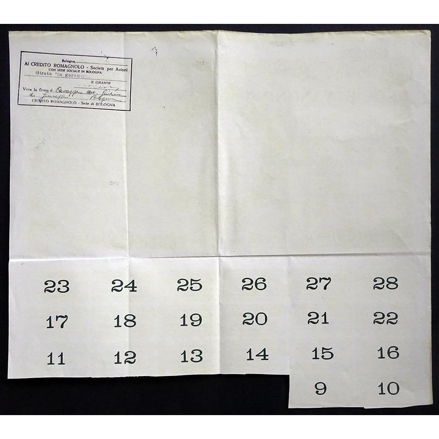 Societa Anonima Ing. A. Bonariva Stock Certificate