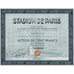 Stadium de Paris Stock Certificate