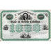 State of South Carolina, Six Per Cent Bond (unissued) Stock Certificate