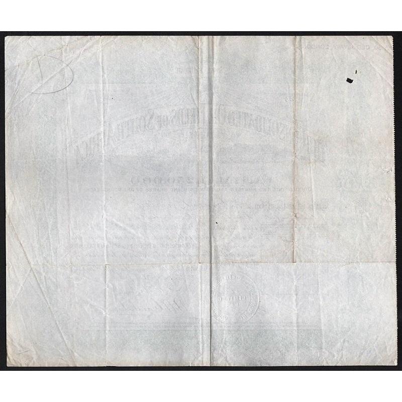 The Consolicated Oil Fields of South Africa Stock Certificate