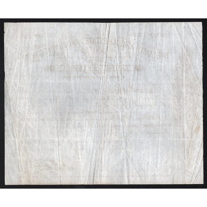 The South African Estates and Mining Company Limited Stock Certificate