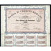 Banca Di Credito Romano 1874 Italy Gold Bond Certificate