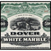 Dover White Marble Company 1908 New York Gold Bond Certificate