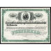 The Boston, Clinton, Fitchburg & New Bedford Railroad Company Stock Certificate