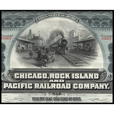 Chicago, Rock Island and Pacific Railroad Company 1902 Bond Certificate