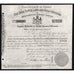 The Nova Scotia Land and Gold Crushing and Amalgamating Company 1863 Stock Certificate