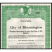 City of Bloomington, County of Hennepin, State of Minnesota Bond Certificate