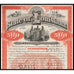State of Louisiana $500 Bond Certificate