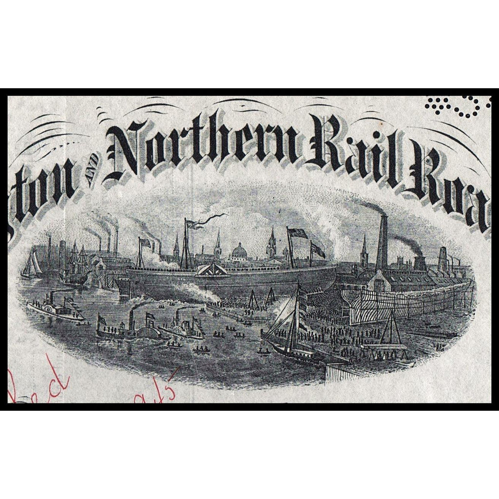 The Wilmington and Northern Rail Road Company Pennsylvania Stock Certificate
