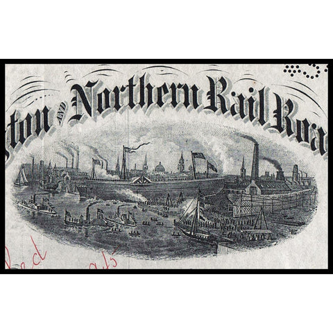 The Wilmington and Northern Rail Road Company Pennsylvania Stock Certificate