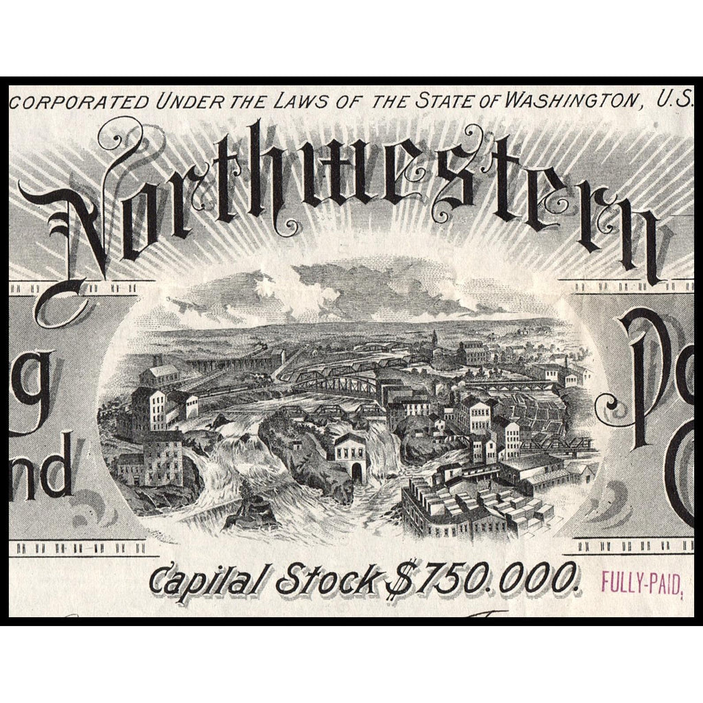 Northwestern Milling and Power Company 1895 Spokane Washington
