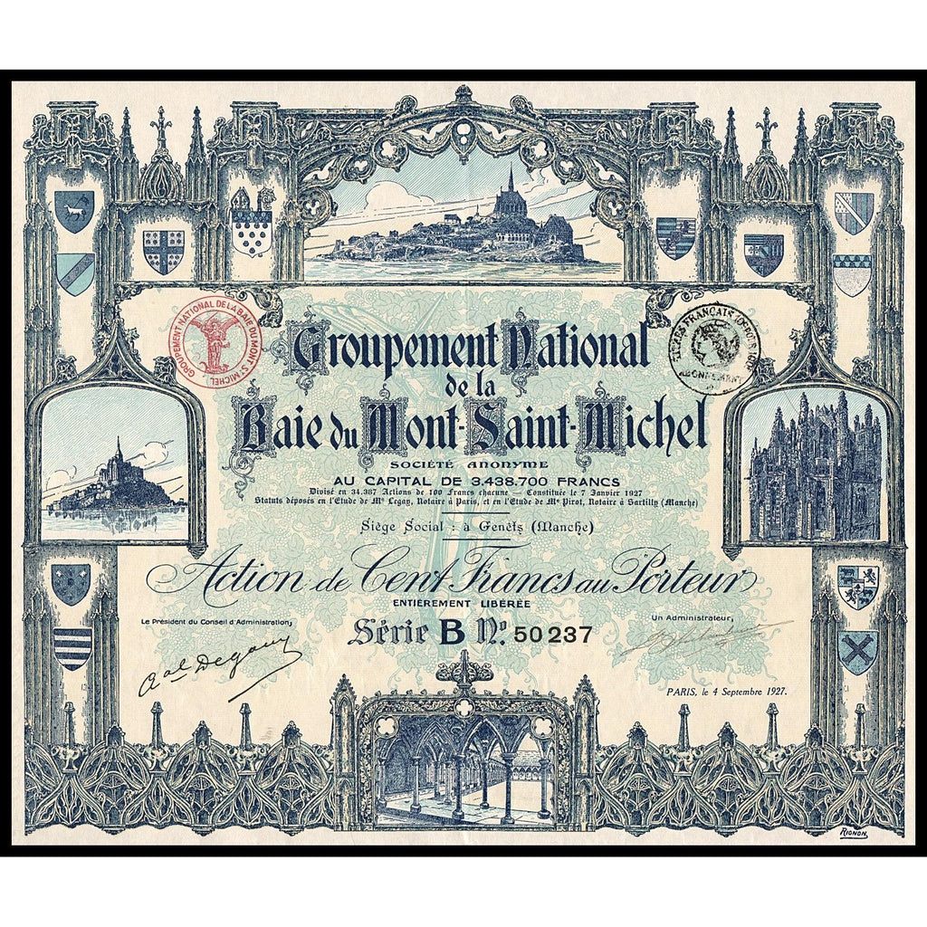 Groupement National de la Baie du Mont-Saint-Michel SA 1927 France