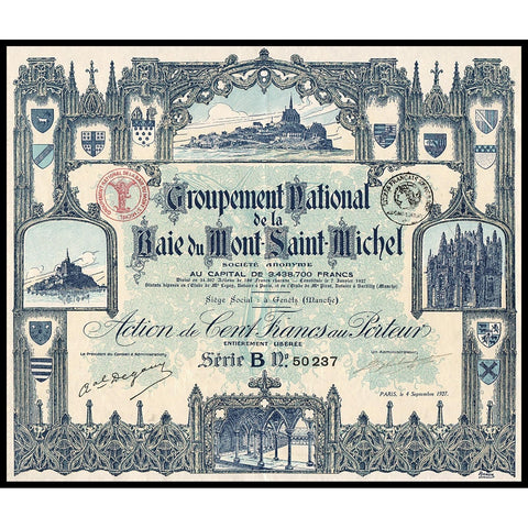Groupement National de la Baie du Mont-Saint-Michel SA 1927 France