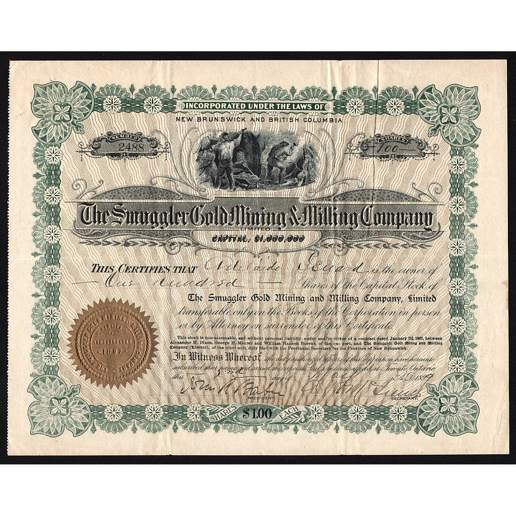 The Smuggler Gold Mining & Milling Company