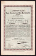 "Transvalia" Land-Exploratie & Mijn-Maatschappij te Pretoria Stock Certificate