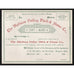 The Madison Valley Ditch & Flume Co. Virginia City, Montana Stock Certificate