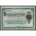 The Cincinnati, Washington and Baltimore Railroad Company Stock Certificate