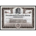 The Traders National Bank of Spokane, Washington Stock Certificate
