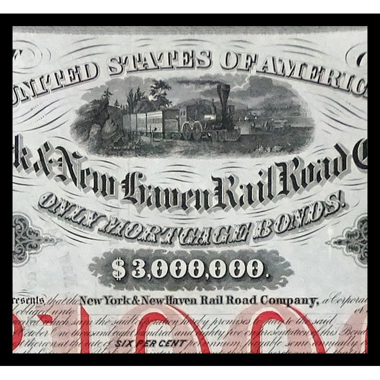 New York & New Haven Railroad Company 1865 Connecticut