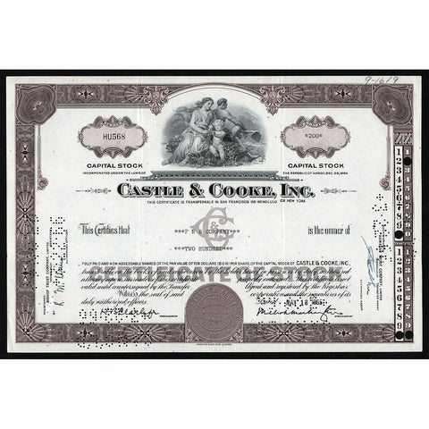 Castle & Cooke, Inc. (now Dole Food)
