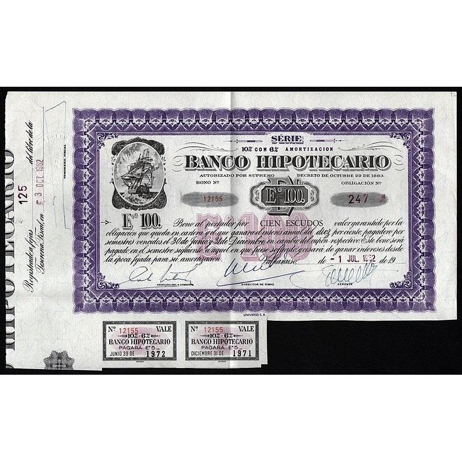 Banco Hipotecario Stock Certificate