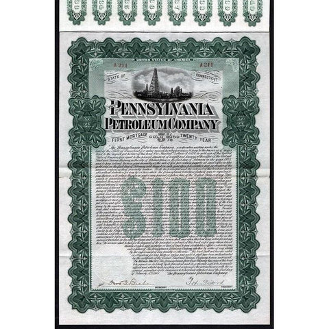 The Pennsylvania Petroleum Company Stock Certificate